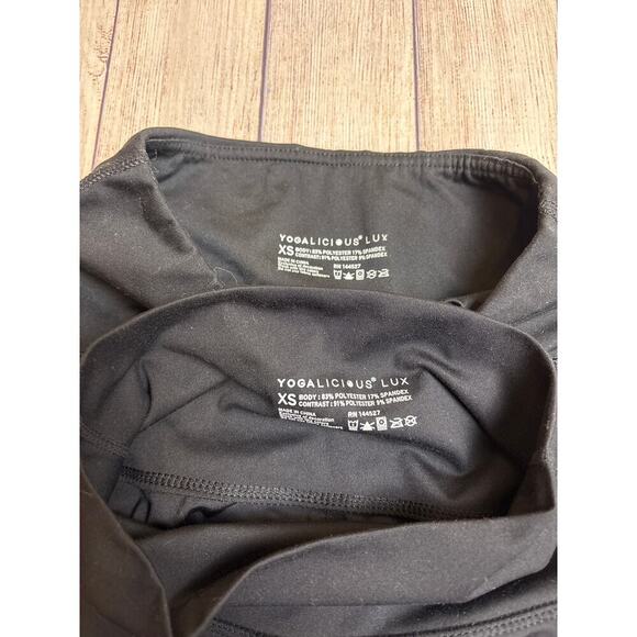 Yogalicious Lux Bundle Black Butter Soft Biker Shorts Size XS - Picture 2 of 3